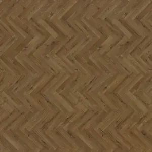 An image of the Burnished Heterogeneous Vinyl flooring, a dark brown wooden colour swatch from Belgotex’s Bayport vinyl collection.