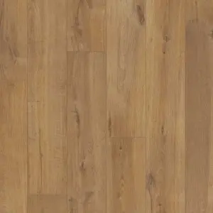 An image of the Soft Oak Natural Luxury Vinyl flooring, a brown colour swatch from Belgotex’s Quick Step Impressive Collection.